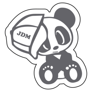 JDM Hat Panda Sticker (Grey)